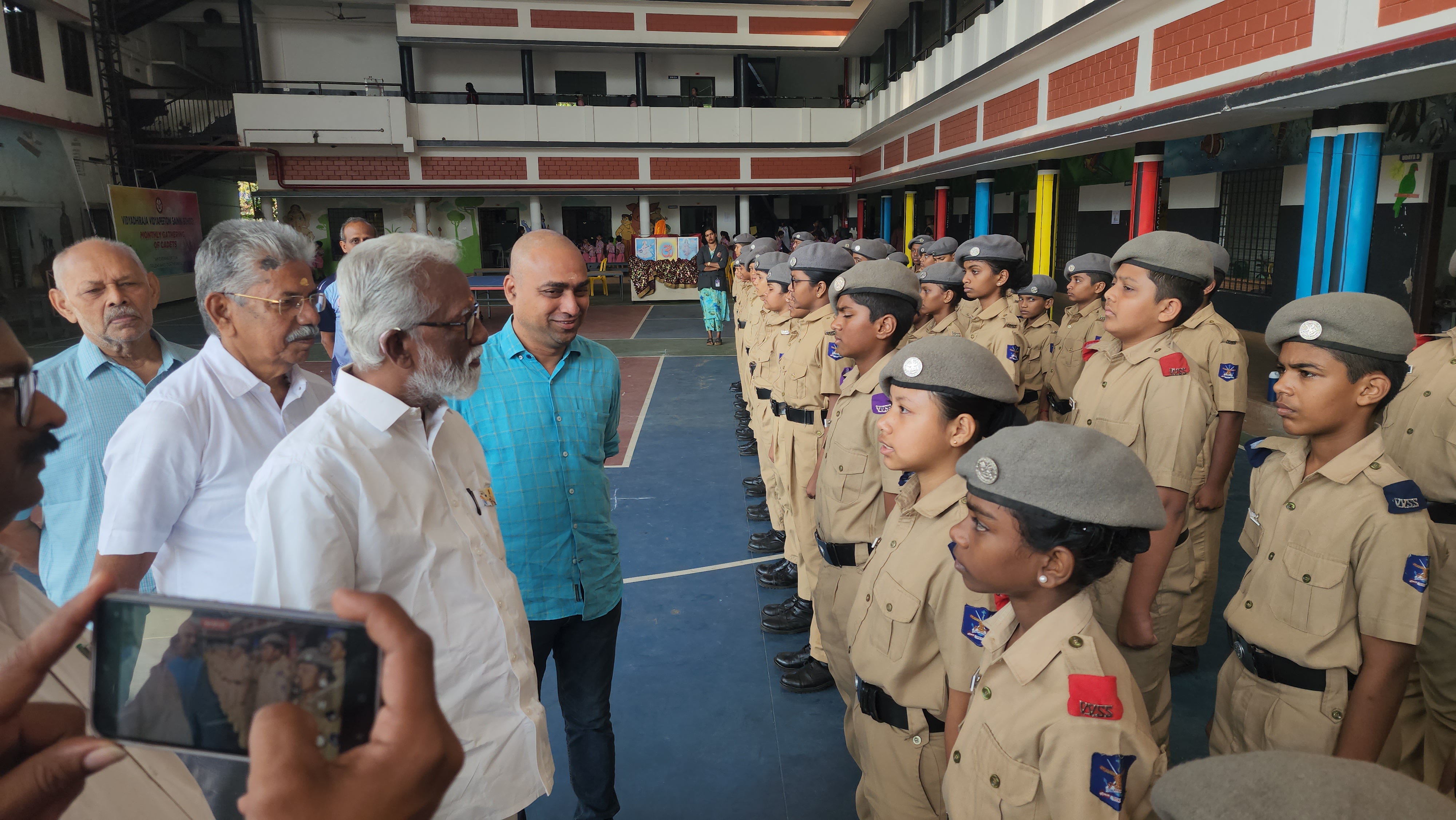 Leadership Summit — Visit By Former Mizoram Governer Kummanamji — Vidyadhiraja Vidyapeetom Sainik School